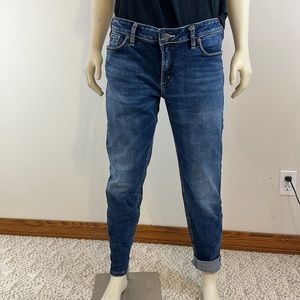 Silver Womens Mid Rise Suki Skinny size 34 jeans